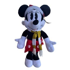 Disney Minnie Mouse Plush Holiday Cheer Christmas Themed 21" Stuffed Toy